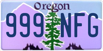 OR license plate 999NFG