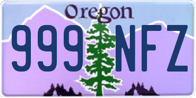 OR license plate 999NFZ