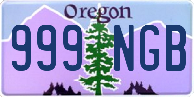 OR license plate 999NGB