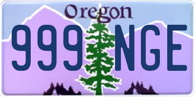 OR license plate 999NGE