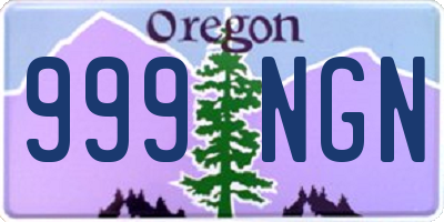 OR license plate 999NGN