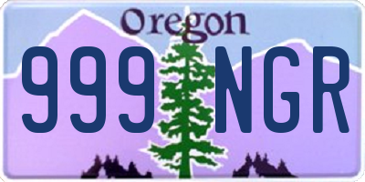 OR license plate 999NGR