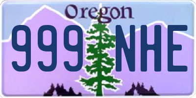 OR license plate 999NHE