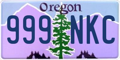 OR license plate 999NKC