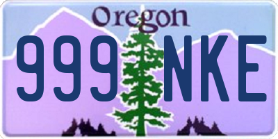 OR license plate 999NKE