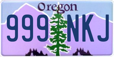 OR license plate 999NKJ