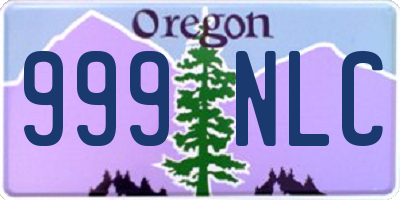 OR license plate 999NLC