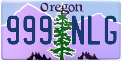 OR license plate 999NLG