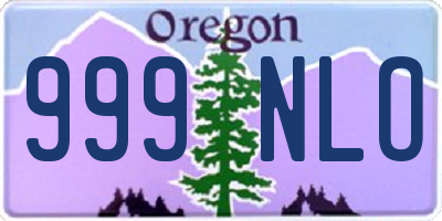 OR license plate 999NLO