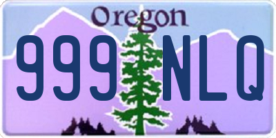 OR license plate 999NLQ