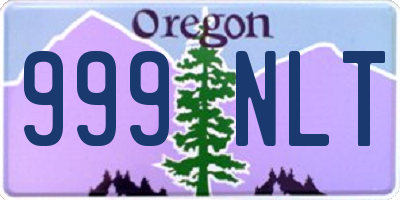 OR license plate 999NLT