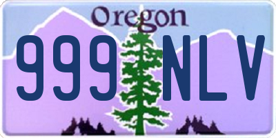 OR license plate 999NLV