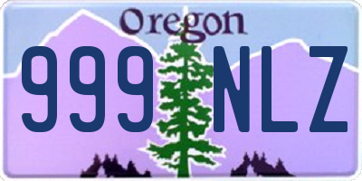 OR license plate 999NLZ