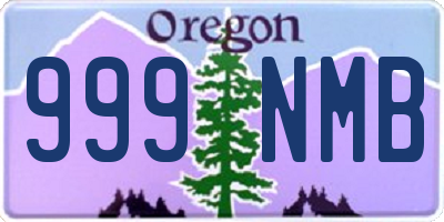 OR license plate 999NMB