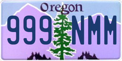 OR license plate 999NMM