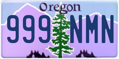 OR license plate 999NMN