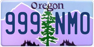 OR license plate 999NMO