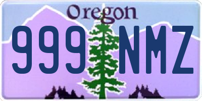 OR license plate 999NMZ