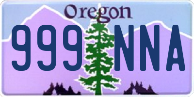 OR license plate 999NNA