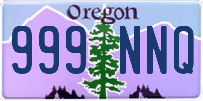 OR license plate 999NNQ