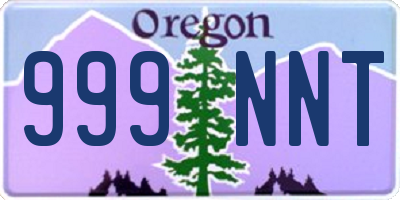 OR license plate 999NNT