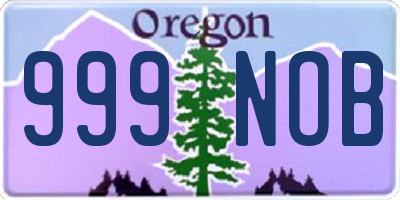 OR license plate 999NOB