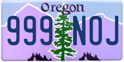 OR license plate 999NOJ