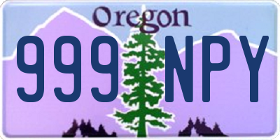 OR license plate 999NPY