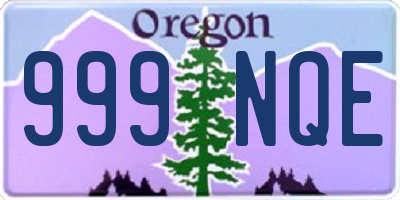 OR license plate 999NQE