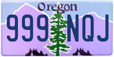 OR license plate 999NQJ