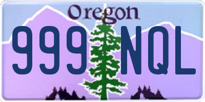 OR license plate 999NQL