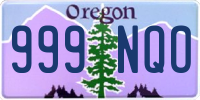 OR license plate 999NQO