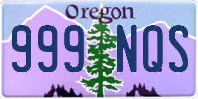 OR license plate 999NQS