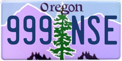 OR license plate 999NSE