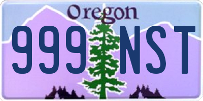 OR license plate 999NST