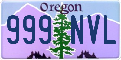 OR license plate 999NVL