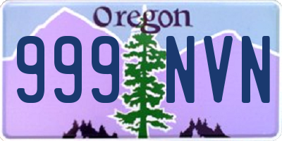 OR license plate 999NVN