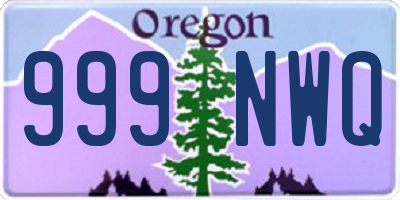 OR license plate 999NWQ