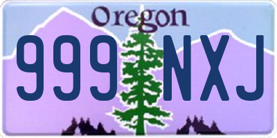 OR license plate 999NXJ