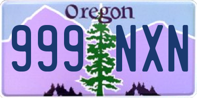 OR license plate 999NXN