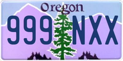 OR license plate 999NXX