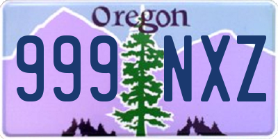 OR license plate 999NXZ