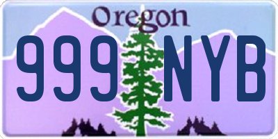 OR license plate 999NYB