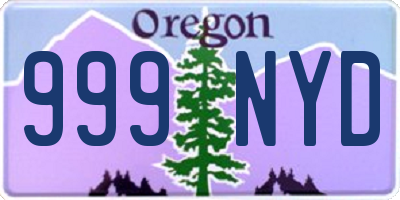 OR license plate 999NYD