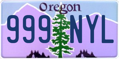 OR license plate 999NYL