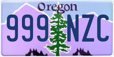 OR license plate 999NZC