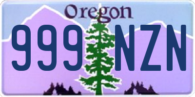 OR license plate 999NZN