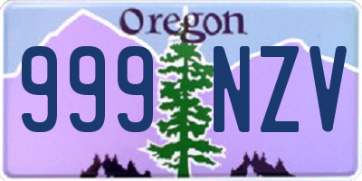 OR license plate 999NZV