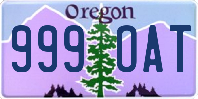 OR license plate 999OAT