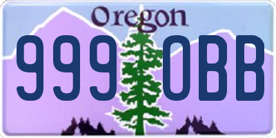 OR license plate 999OBB